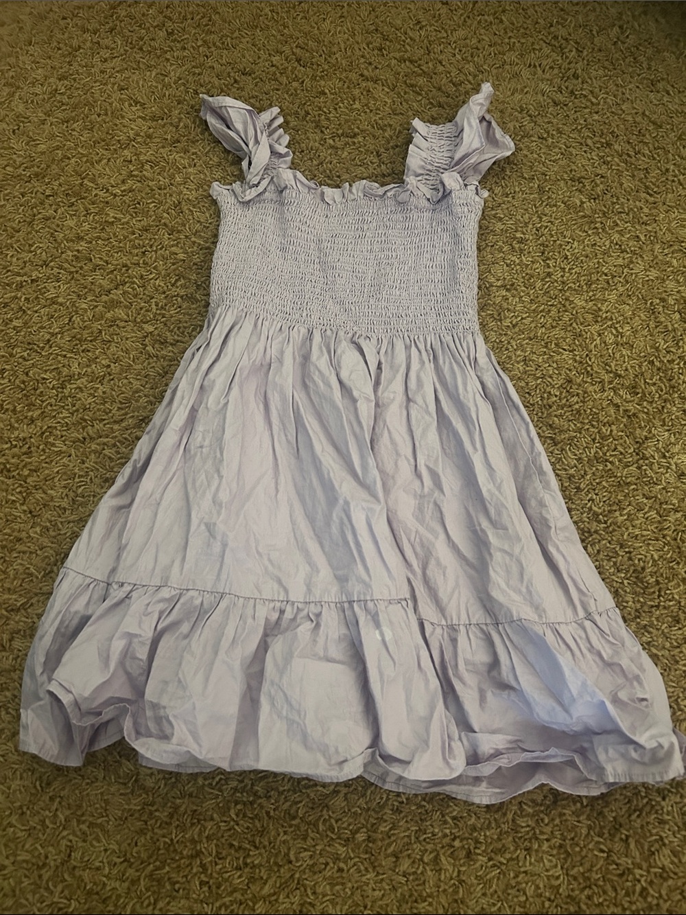 Women’s purple popcorn dress